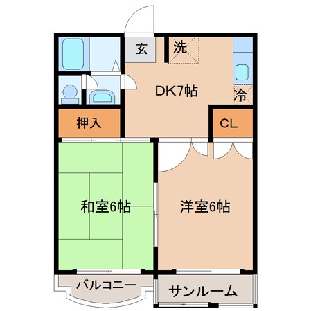 ハイムピアの物件間取画像